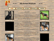 Tablet Screenshot of alfa-german-shepherds.com